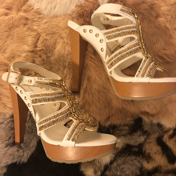 BCBGeneration Shoes - BCBG Strappy Platform Heel